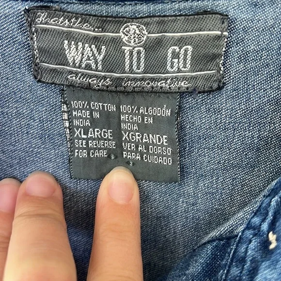 Way to Go - xl, vintage embroidered teddy bear shirt - Picture 3 of 8